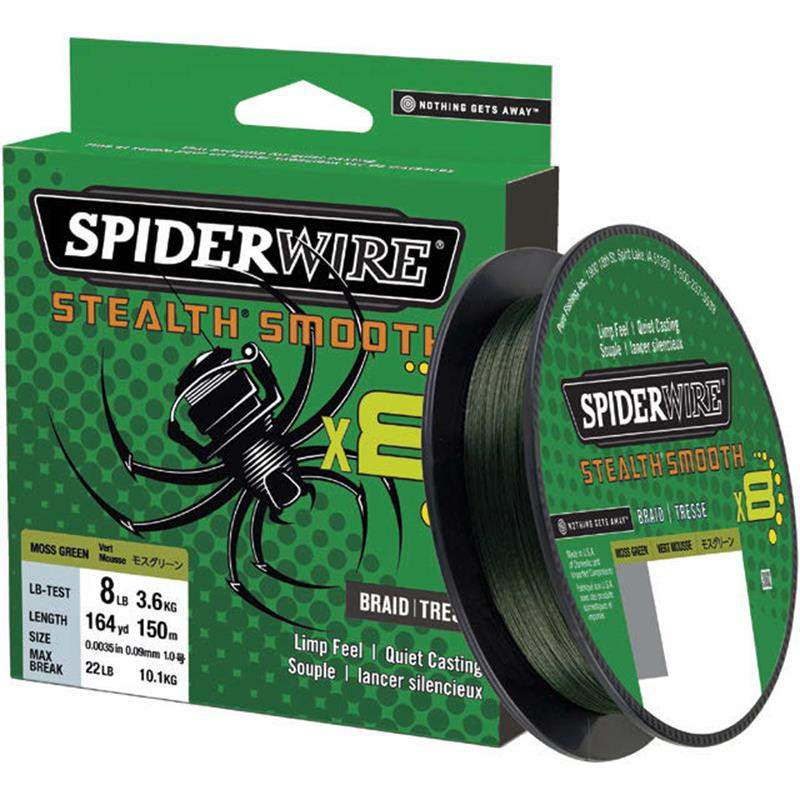 Tresse Spiderwire Stealth Smooth 8 Vert 150M